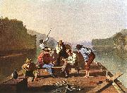 Bingham, George Caleb Raftsmen Playing Cards oil painting on canvas